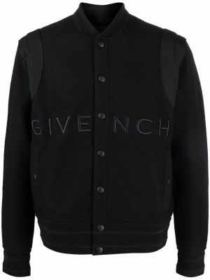 Haftowana kurtka bomber Givenchy czarna