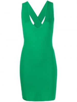 Плетена мини рокля P.a.r.o.s.h. зелено