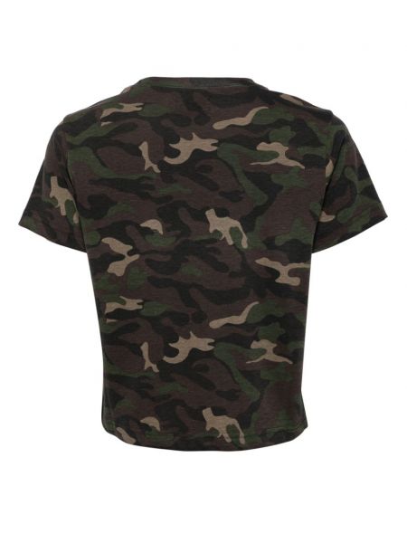 T-shirt aus baumwoll mit print mit camouflage-print Studio Tomboy