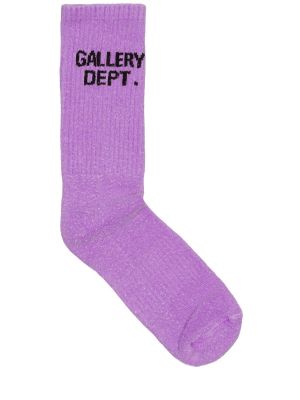 Bombažne nogavice Gallery Dept. vijolična