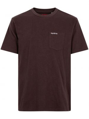 T-shirt a maniche corte Supreme marrone