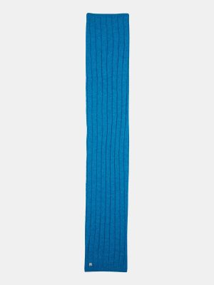 Bufanda con bordado de punto Tommy Hilfiger azul