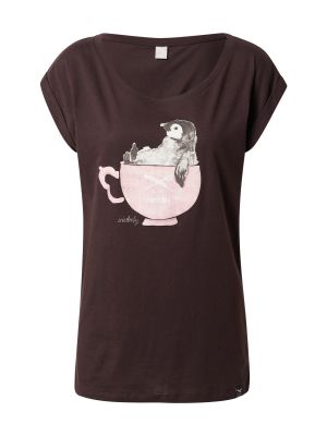 Iriedaily Tričko 'Pingulax Tee'  sivá / ružová / burgundská / biela