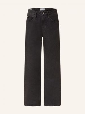 Dżinsy o regularnym kroju Calvin Klein Jeans czarne