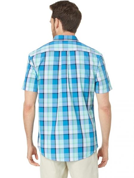 Клетчатая рубашка с коротким рукавом U.s. Polo Assn. синяя
