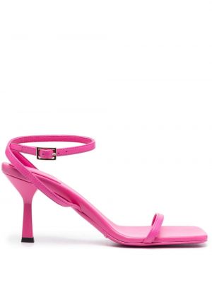 Kožené sandály Semicouture růžové