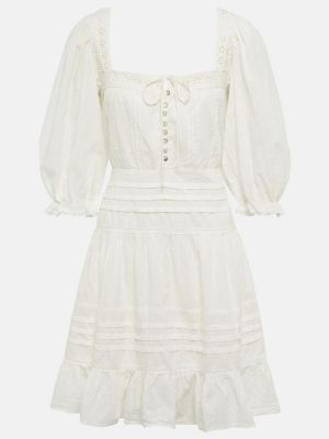 Bavlněné šaty Rixo bílé