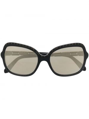 Oversize слънчеви очила Bvlgari черно