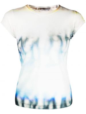 T-shirt con stampa con scollo tondo tie-dye Masha Popova
