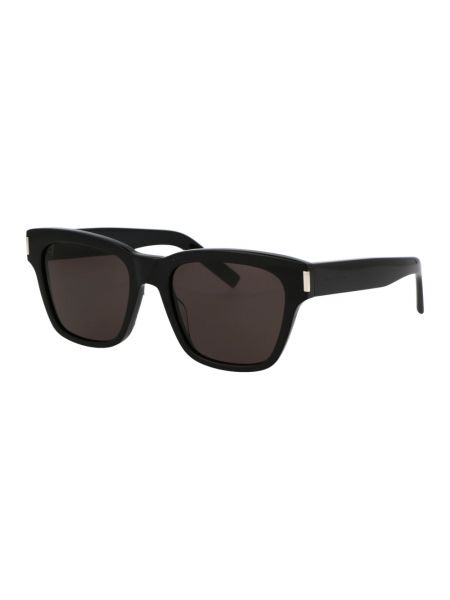 Leder sonnenbrille Saint Laurent schwarz