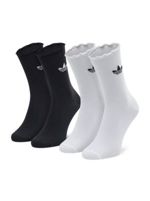 Ψηλές κάλτσες με διαφανεια Adidas μαύρο