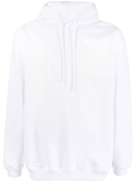 Bluza z kapturem z nadrukiem Vtmnts biała