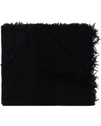 Bufanda con flecos Totême negro