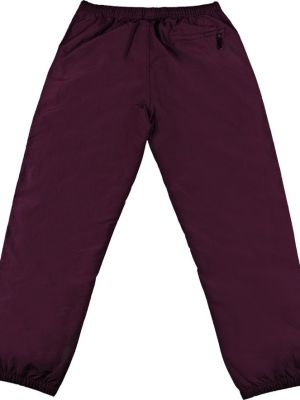Светоотражающие брюки на молнии Supreme фиолетовые