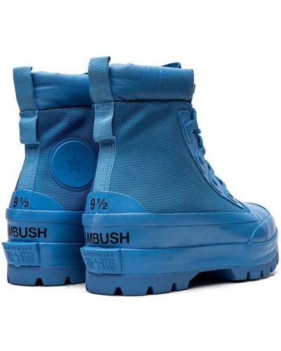 Kotníkové boty s hvězdami Converse modré