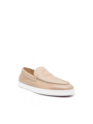 Loafers Christian Louboutin beżowe
