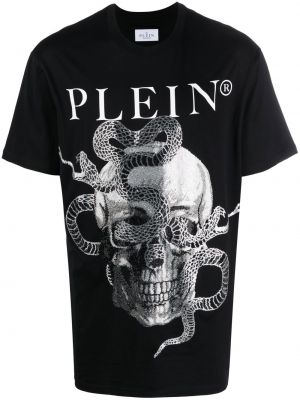 Majica s potiskom s kačjim vzorcem Philipp Plein