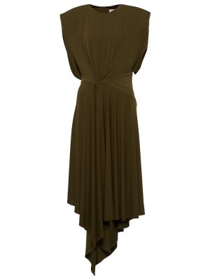 Sukienka midi z dżerseju asymetryczna Alexandre Vauthier zielona