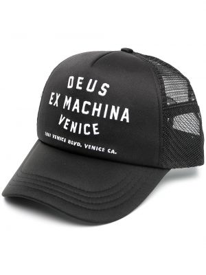 Шапка с козирки бродирана Deus Ex Machina черно