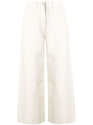 Voľné džínsy s vysokým pásom Kenzo biela