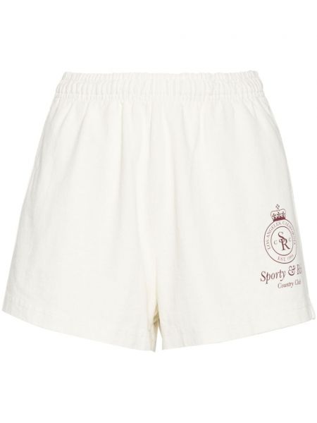 Kratke hlače od jersey Sporty & Rich bijela