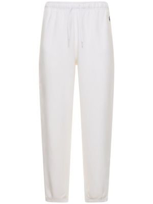 Αθλητικό παντελόνι από ζέρσεϋ Polo Ralph Lauren λευκό