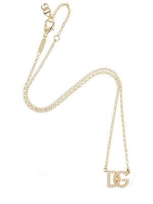 Náhrdelník s perlami Dolce & Gabbana zlatý