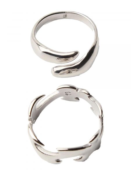 Gyűrű Bershka ezüstszínű
