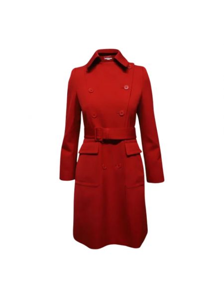 Płaszcz wełniany Stella Mccartney Pre-owned czerwony