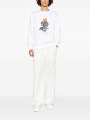 Džersis raštuotas džemperis Polo Ralph Lauren balta