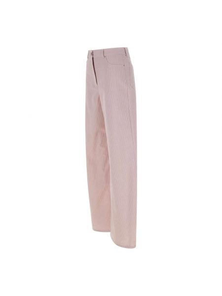 Szerokie spodnie Remain Birger Christensen różowe