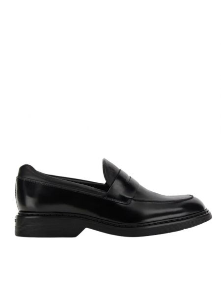 Czarne loafers Hogan