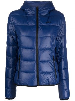 Páperová bunda na zips Hugo modrá