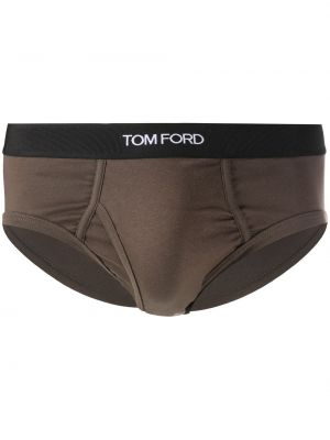 Bomull boksershorts Tom Ford grønn