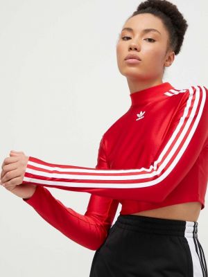 Majica z dolgimi rokavi Adidas Originals rdeča