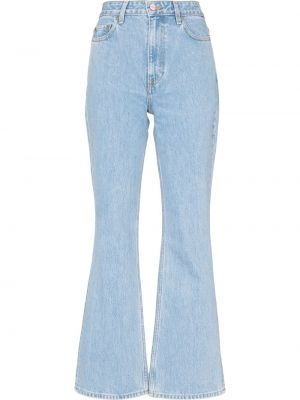 Flared jeans Ganni blå