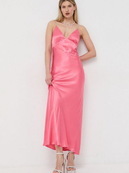 Платье в бельевом стиле Bardot розовое