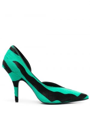 Полуотворени обувки Patrizia Pepe зелено