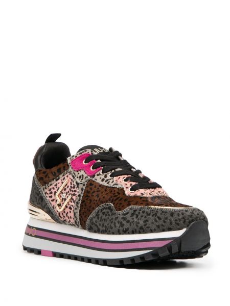 Zapatillas con estampado leopardo Liu Jo marrón