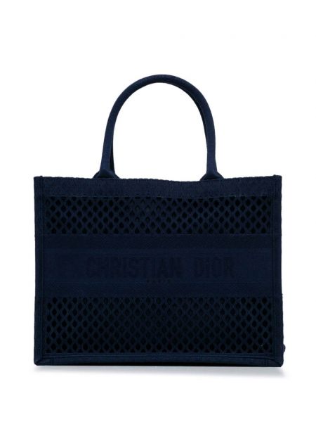 Mrežasta shopper torbica Christian Dior Pre-owned plava