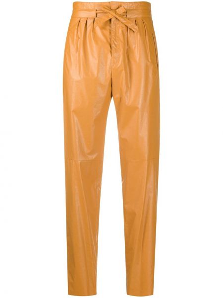 Pantalones de cintura alta Isabel Marant marrón