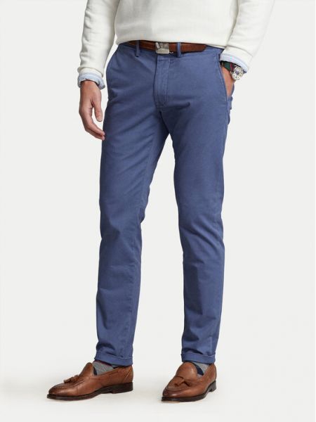 Pantaloni slabi slim fit Polo Ralph Lauren albastru