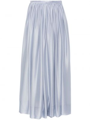 Hedvábné dlouhá sukně Giorgio Armani modré