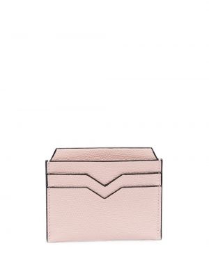 Δερμάτινος πορτοφόλι Valextra ροζ