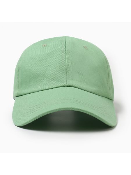 Однотонная кепка Minaku зеленая