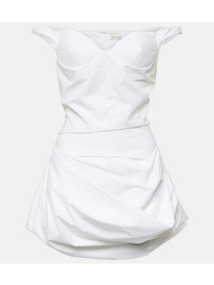 Mini vestido de algodón Magda Butrym blanco