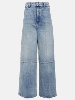 High waist jeans ausgestellt Khaite blau