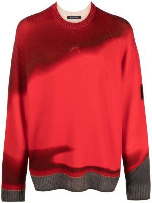 Sweter wełniany gradientowy A-cold-wall* czerwony