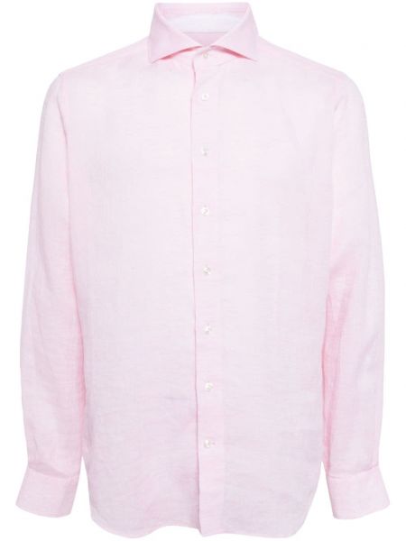 Λινό πουκάμισο N.peal ροζ