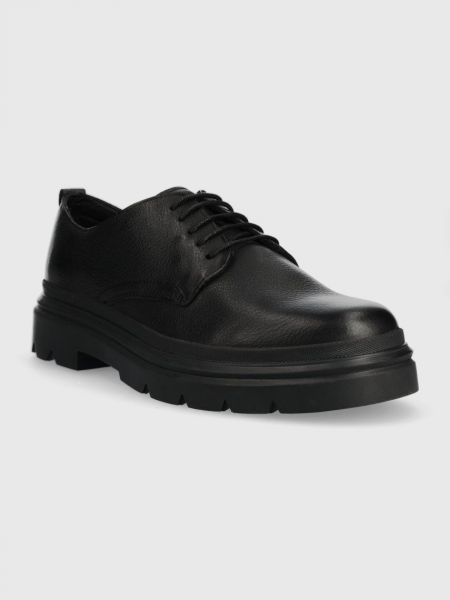 Derby cipele s vezicama s čipkom Calvin Klein crna